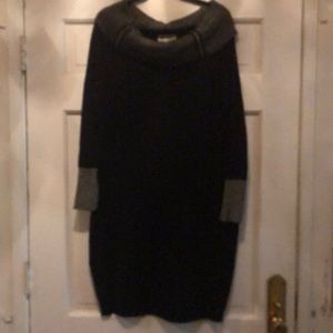 Black “Say What?” Sweater dress! Sassy & classy!